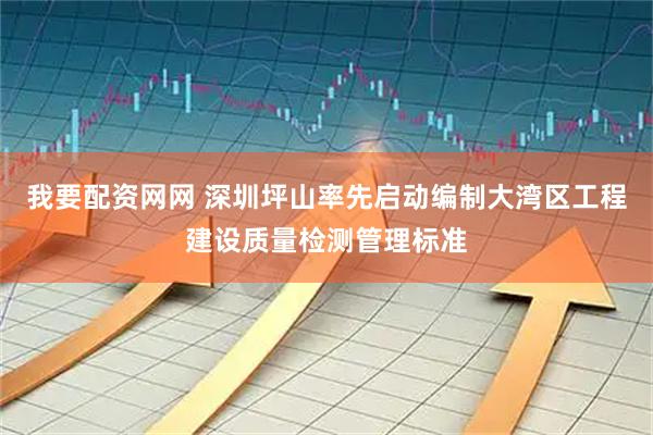 我要配资网网 深圳坪山率先启动编制大湾区工程建设质量检测管理标准